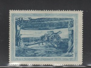 German Collector Stamp K&K Field Howitzer Regiment 1916/1917, #25 - MLH OG