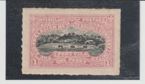 NEW HEBRIDES - AUSTRALASIAN INTER-ISLAND POSTAGE MH VF - 1898 1p ROSE ISSUE