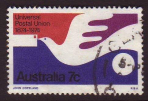 Australia 1974 Sc#597, SG#576 7c Pigeon Post USED.