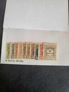 Stamps Cape Verde J21-30 hinged