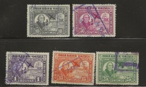 VENEZUELA  SC # C279 - 83  USED