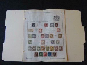 Bavaria 1849-1914 Stamp Collection on Scott Intl Album Pages 