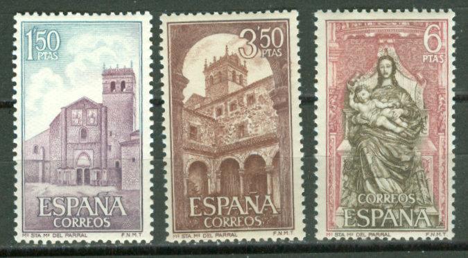 Spain # 1552-54  Segovia Monestery (3)  Mint NH