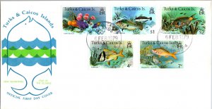 Turks & Caicos Is., Fish, Marine Life, Worldwide First Day Cover