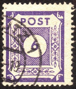 1945, Germany East Saxony 6pfg, Used, Sc 15N18