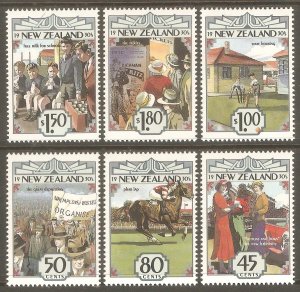 NEW ZEALAND Sc# 1145 - 1150 MNH FVF Set-6 1930's Great Depression