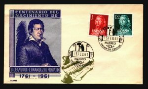 Spain 1961 Moratan FDC / Alonso Cachet / UA - L3415