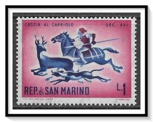 San Marino #477 Hunting Scenes MNH