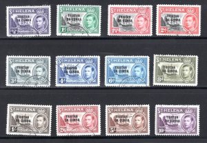 Tristan da Cunha #1-12 VF,  Used,  CV $91.75   ....   6550001