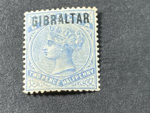 GIBRALTAR # 4-MINT/HINGED**(SLIGHTLY TONED)**---SINGLE---ULTRA---1886