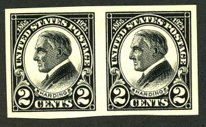 U.S. #611 MINT PAIR OG NH