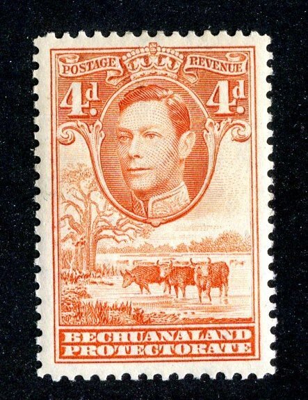 1938 Bechuanaland Sc.# 129 mlh* cv $1.50 ( 615 BCXX )