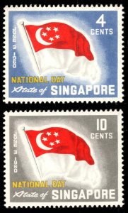 Singapore Scott 49-50 Mint never hinged.