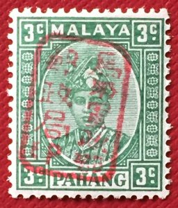 Malaya Japanese Occupation opt PAHANG 3c Red opt MH SG#J177a M4337