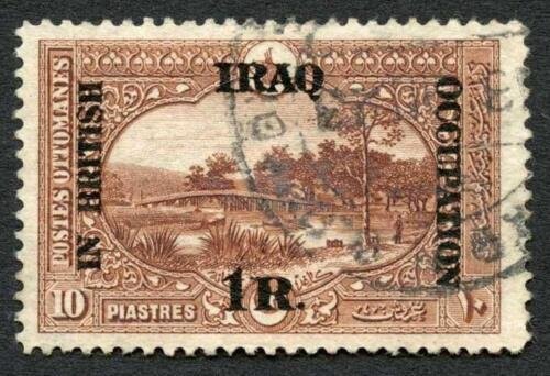 Baghdad SG15 1r on 10pi Tougra type 2 fine used Cat 28 pounds 
