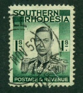 Southern Rhodesia 1937 #50 U SCV(2024)=$0.25