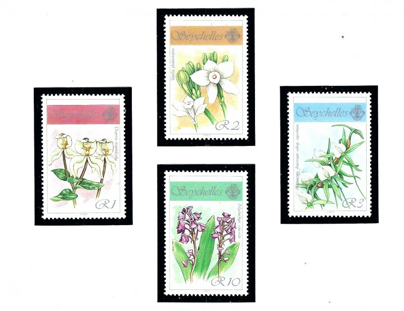 Seychelles 696-99 MNH 1990 Orchids