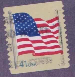 US #4189 U.S. Flag Used PNC Single plate #V11111