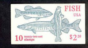 Scott #BK154 FISH Full Booklet