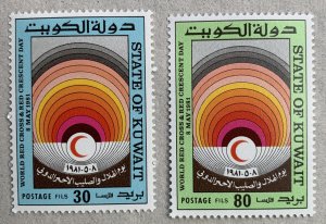 Kuwait 1981 Red Cross, MNH. Scott 847-848, CV $6.50. Mi 889-890