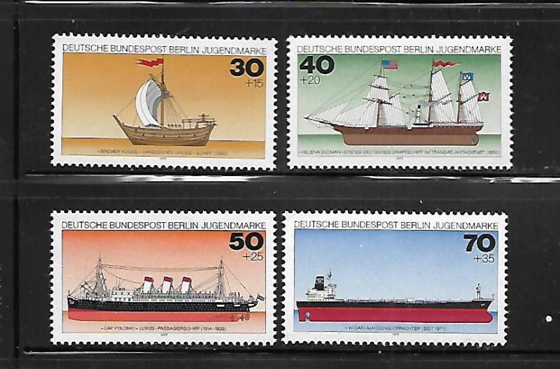 BERLIN, 9NB133-9NB136, MNH, SHIP TYPE OF 1977