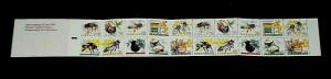  SWEDEN #1828a, DISCOUNT STAMPS, HONEY BEES, BOOKLET/20, MNH, NICE! LQQK!