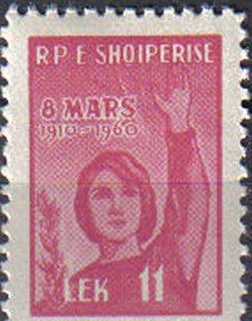 ALBANIA, 1960, MH 11l. 50th Anniv of International Women's Day.