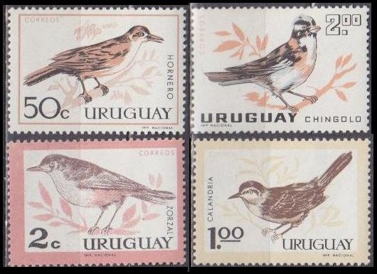 1963 Uruguay 955-958 * Birds 7,00 €​​​​​​​