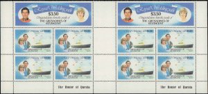 St. Vincent Grenadines #209-214, Complete Set(6), Gutter, Half Sheets, 1981, ...