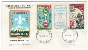 Mali 1967 FDC Stamps Scott C49-50 Scouting