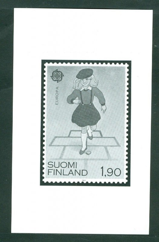 Finland. 1989 Black Print. Mnh. Europa, Girl Hopscotch  Sc.# 795
