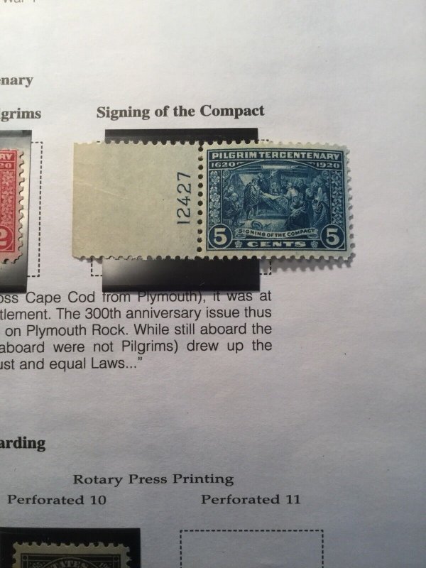 Scott #548, 549, & 550 1920 The Pilgrims Mint Never Hinged Set!