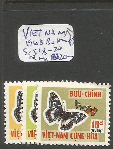 Vietnam 1968 Butterfly SC 518-20 MNH (2ctr)