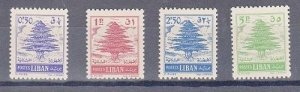 LEBANON - LIBAN MNH STAMPS SC# 341-343A - CEDARS