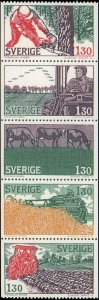 Sweden #1280-1284, Complete Set(5), 1979, Never Hinged