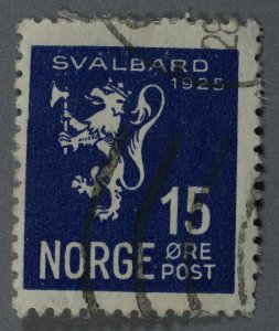 Norway #112 Used Fine Wave and Place Cancel HRM