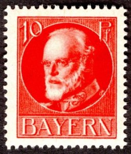 1914, Germany Bavaria 10pf, MH, Sc 98c