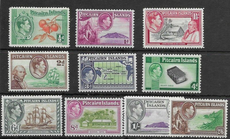 Pitcairn Islands #1-8 +6A MH - Stamp Set