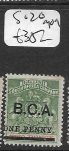 BRITISH CENTRAL AFRICA  (P1209B) BCA SURCH 1D  SG 20  MOG