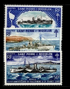 St. Pierre & Miquelon #412-4  Single (Complete Set)