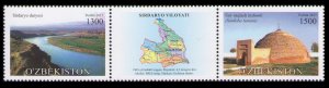 2017 Uzbekistan 1170-71strip Sirdaryo Region