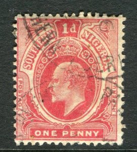 SOUTHERN NIGERIA;   1907 early ED VII issue fine used 1d. value,