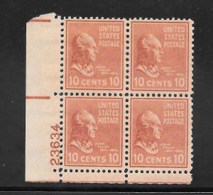 #815 MNH Plate Block