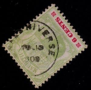 MAURITIUS 1902 6c GRAND RIVERSE cds........................................48893