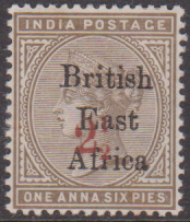 BRITISH EAST AFRICA MINT OG 1895 2