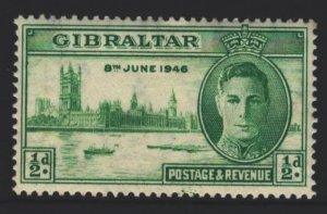 Gibraltar Sc#119 MH - tone spots on gum