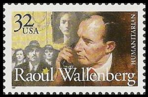 US 3135 Raoul Wallenberg 32c single MNH 1997