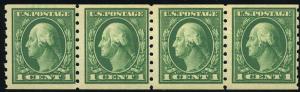  U.S.  412 FVF MNH Coil Strp/4 SCV$260.00 Very Fresh