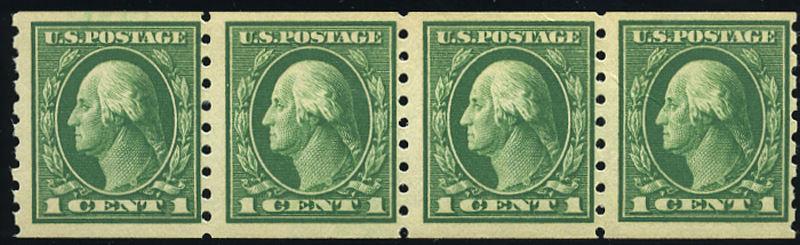  U.S.  412 FVF MNH Coil Strp/4 SCV$260.00 Very Fresh