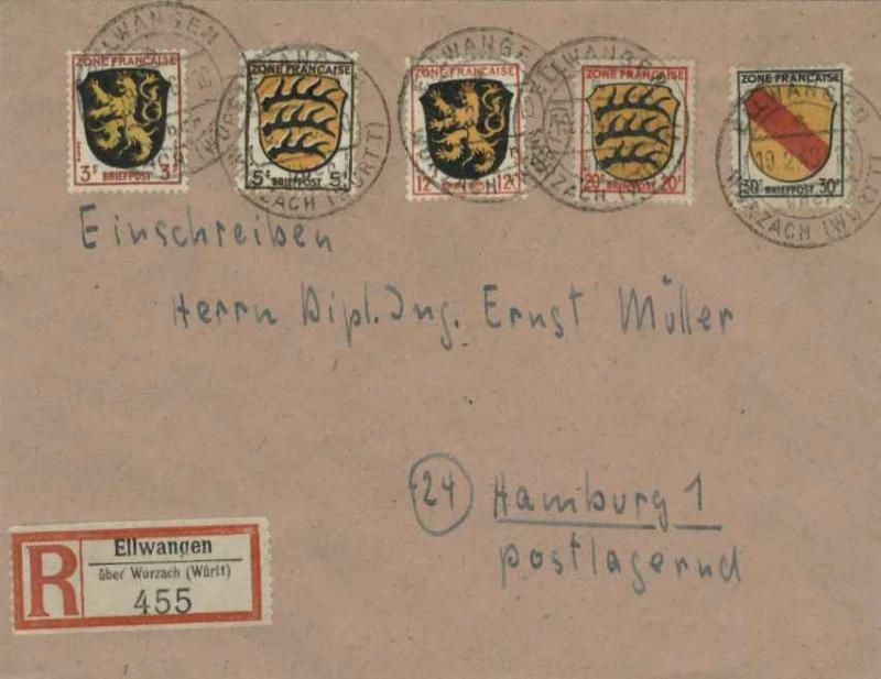 Germany Soviet Zone Saxony Province 42pf+28pf Reconstruction Semi-Postal 1946...